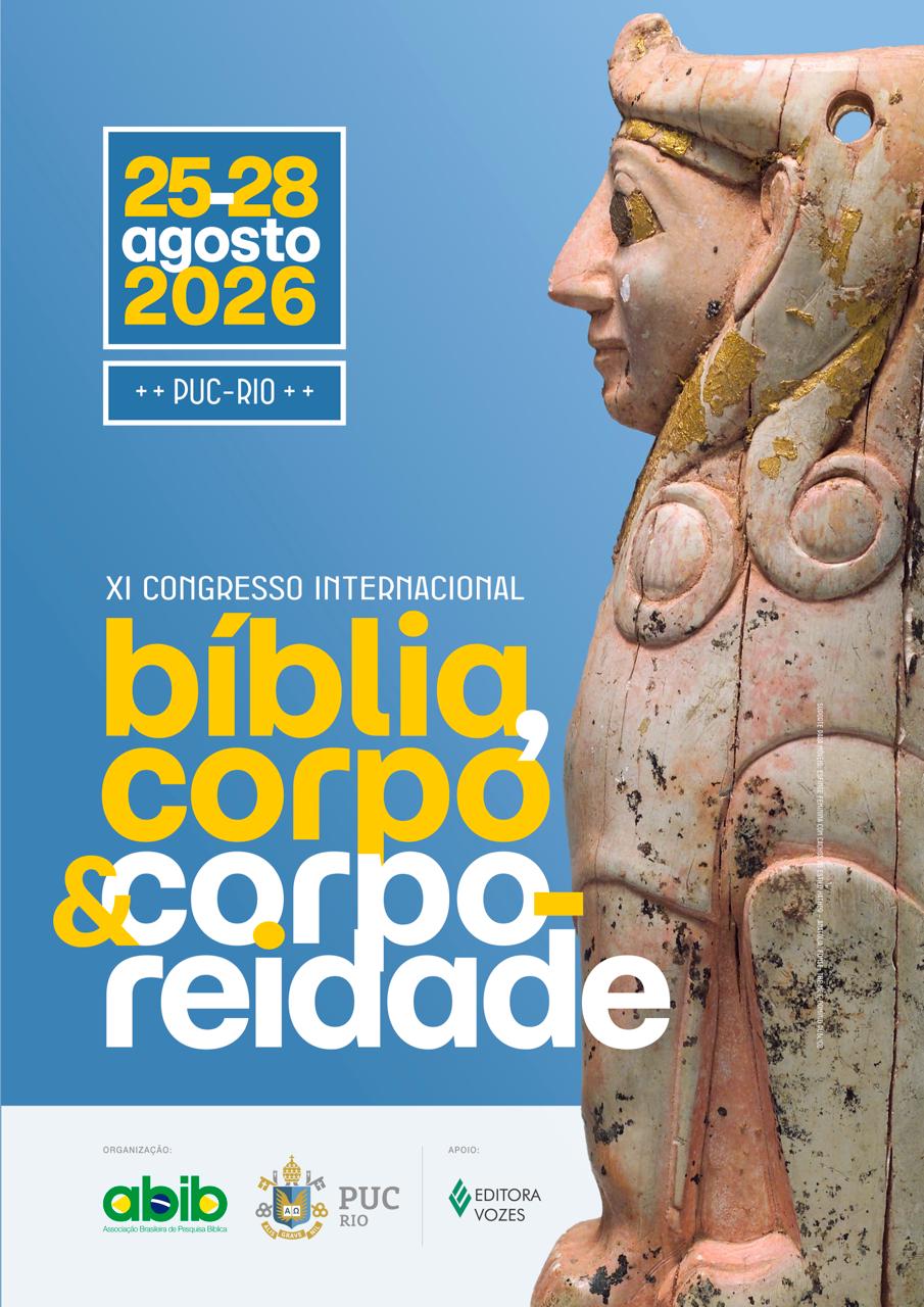 Cartaz do XI Congresso Internacional da ABIB: Bíblia, corpo e corporeidade, 25 a 28 de agosto de 2026, PUC-Rio
